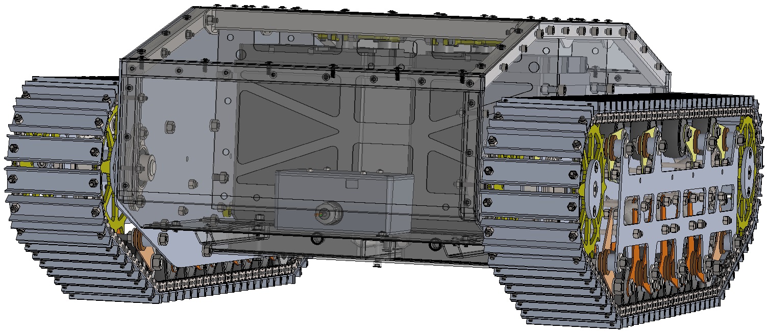 履带车底盘模型sw16可编辑